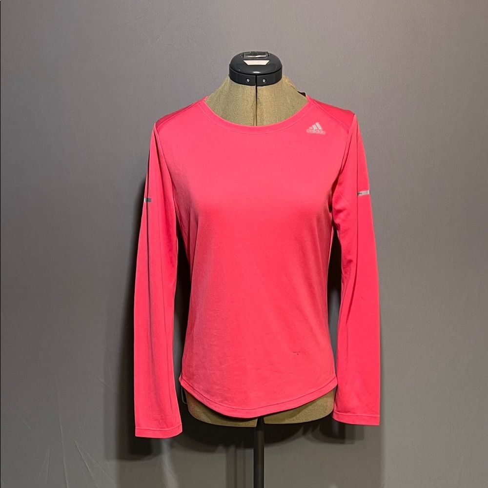 Adidas Women's S Bright Pink Long Sleeve Top